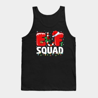 elf squad ugly christmas sweater Tank Top